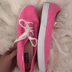 Keds Hot Pink Champion Canvas Lace Up